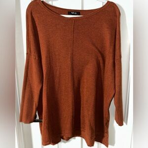 Style & Co. Terracotta Knit Top